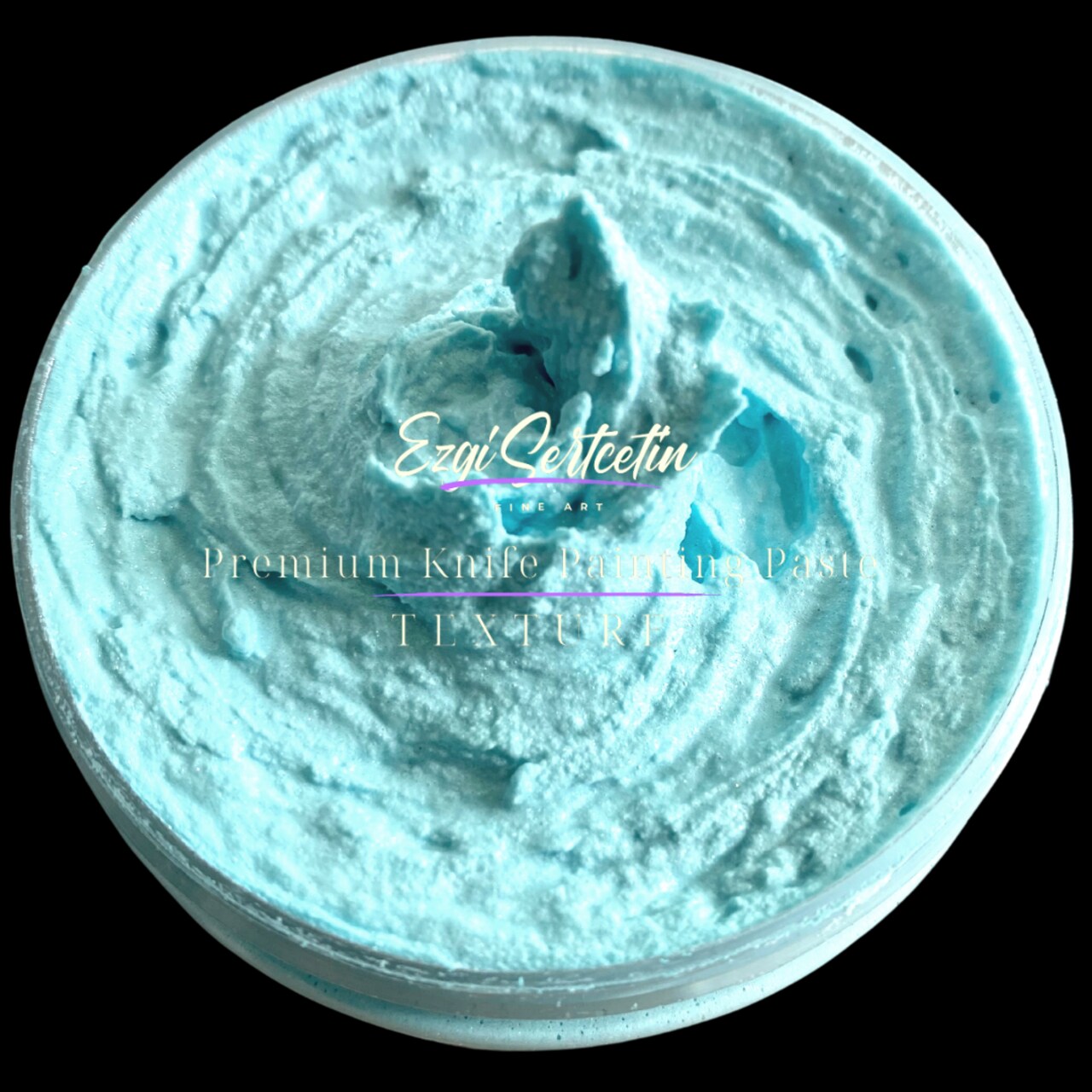 Premium Palette Knife Painting Paste|Modeling Paste|Texture Paste|Authentic Bright Colors|Ready to Use|Easy to Apply| 6oz by Volume|Ezgi Sertcetin